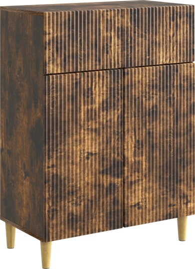  Serviesskap med skuff Røkt Eik 66 x 34,5 x 90 cm Konstruert tre