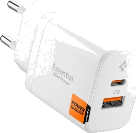 Spigen 20W Innendørs AC-lader Hvit - Mobillader