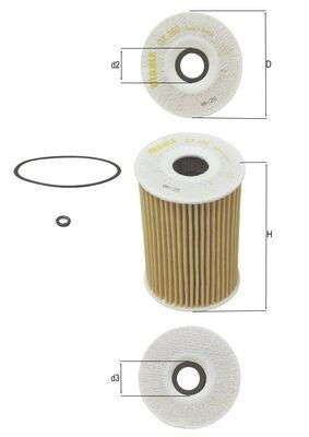 Oljefilter KNECHT OX 380D Oljefilter KNECHT OX 380D