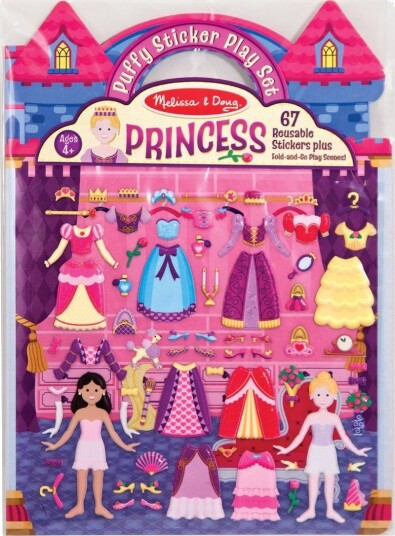 Melissa & Doug Aktivitetsbok med klistremerker Prinsesser
