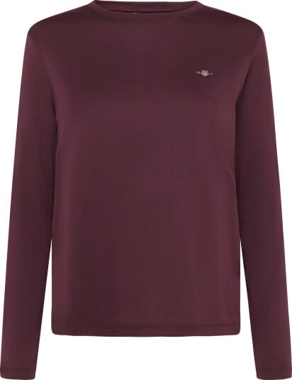Gant Reg Shield Ls T Shirt Burgundy XL