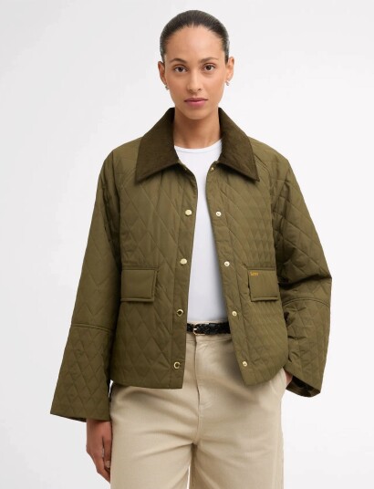 Barbour Barbour Kirby Quilt Khaki green 48
