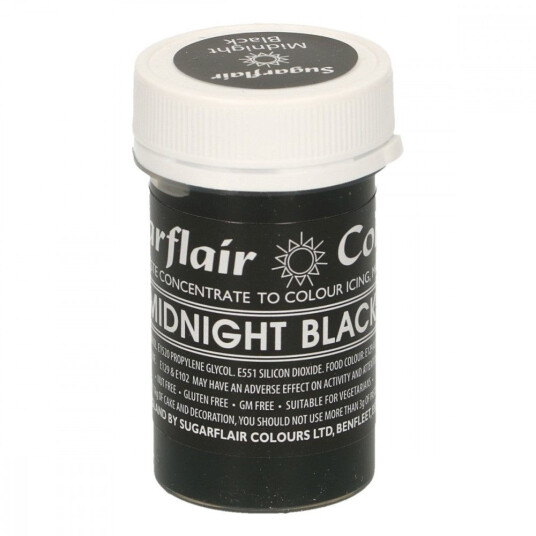 Sugarflair Pastafarge Midnight Black 25g 