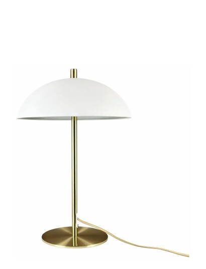 Dyberg Larsen Globus Bordlampe Beige/ Messing Beige Dyberg Larsen Globus Bordlampe Beige/ Messing Beige