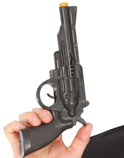 Revolver Svart Kostymevåpen 27 cm