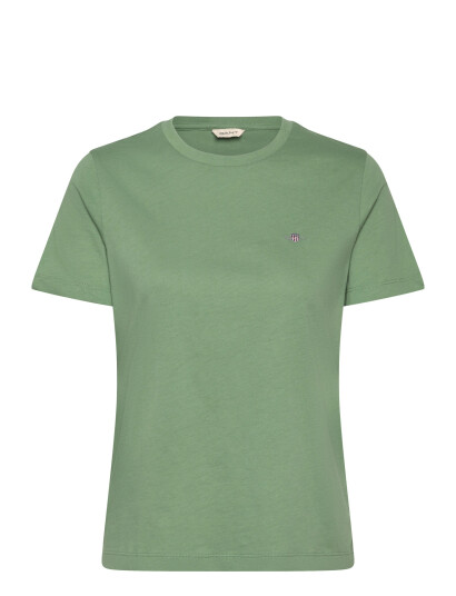 GANT Reg Shield Ss T-Shirt - Green - L