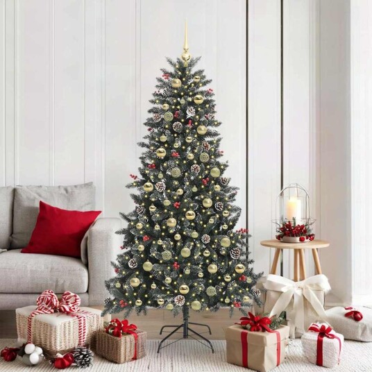 Kunstig juletre grønn 99 x 99 x 180 cm PVC og plast og stål