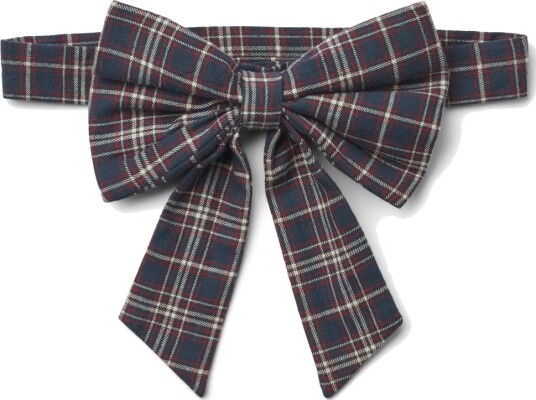 Wheat Bow Waist Sonja Navy Check