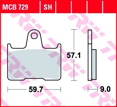 Bremseklosser TRW MCB729SH Bremseklosser TRW MCB729SH