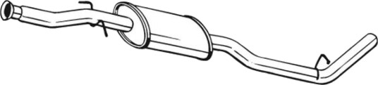 Midtre eksospotte BOSAL 279 701 Midtre eksospotte BOSAL 279 701