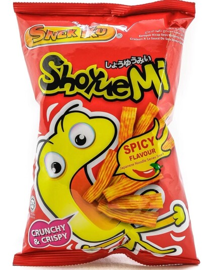 Snek Ku ShoyueMi Spicy Japanese Snack Sterke Nuddelsnacks 60 gram Japan