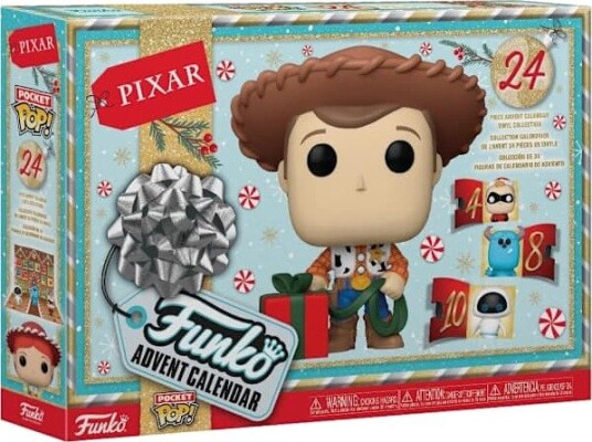 XJ Julekalender: Pixar 24 Pocket Pop! Vinylfigurer