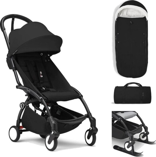 Trille Stokke® Yoyo³ Sort Inkl. Vognpose + Ski