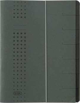 Elba Chic Arkivmappe Antrasitt Papp A4 42495 Az