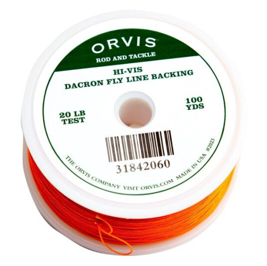 Orvis Dacron Fly Line Backing 20lbs, 200yards Orange Orvis Dacron Fly Line Backing 20lbs, 200yards Orange