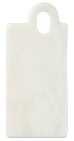 Broste Copenhagen Olina skjærefjøl 14x31 cm White marble Broste Copenhagen Olina skjærefjøl 14x31 cm White marble