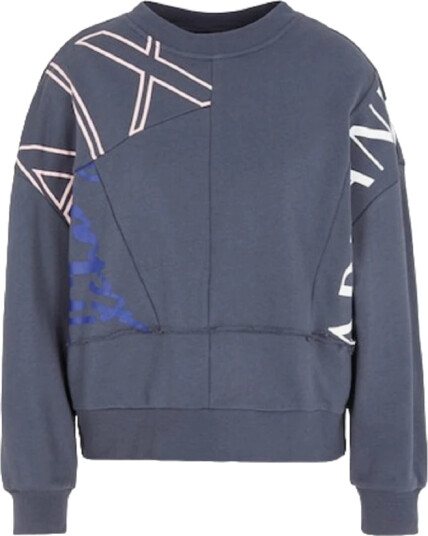 Armani Exchange Dame Gensere & Hettegensere Grå S,