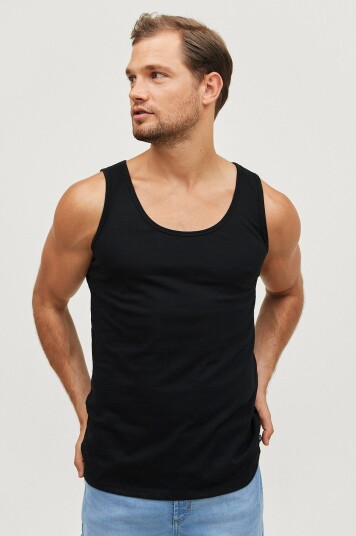 Ellos Collection Singlet Robert 2 pk Svart