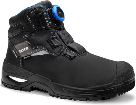 Elten STEFANO XXSG BOA GTX Black-Blue Mid Safety Shoes S3 SRC Black 1 Par SKI-768751-Svart 48