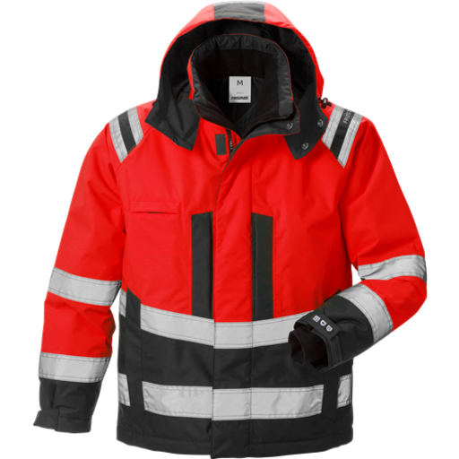 Fristads Airtech® Vinterjakke Hi-Vis Klasse 3 Rød/Sort S Fristads Airtech® Vinterjakke Hi-Vis Klasse 3 Rød/Sort S
