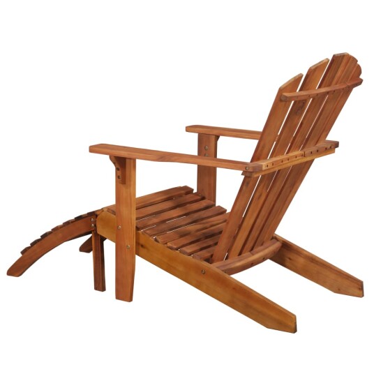 vidaXL Adirondack hagestol med fotstøtte heltre akasie vidaXL Adirondack hagestol med fotstøtte heltre akasie