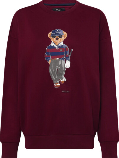 Ralph Lauren Golf Lt Wt Magic Fleece-Knt-Sweatshirt - Burgundy - L