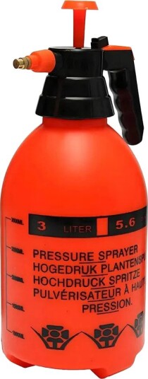 Trykksprøyte Black Forest 1597 for hage og blomster 3 L rød