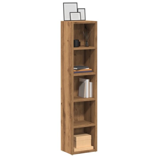 CD skap 2 stk artisan eik 21x16x93,5 cm konstruert tre