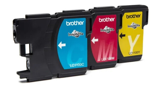 Brother Lc1100rbwbp Gul Cyan Magenta Original Blister Blekkpatron For Brother Dcp-185 385 395 J715 Mfc-490 5490 5890 5895 6890 790 795 990 J615