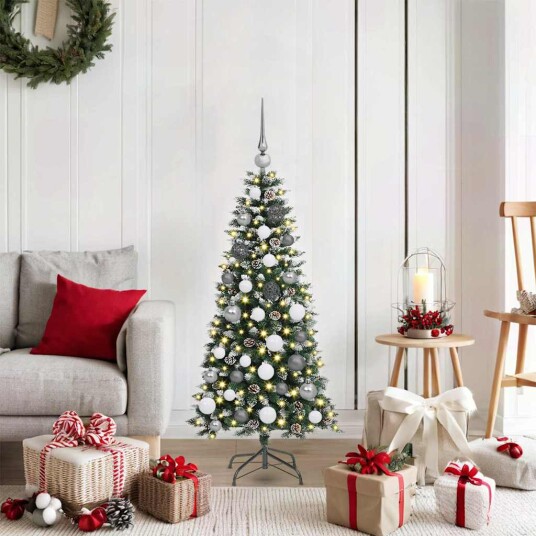 Kunstig juletre grønn 55 x 55 x 120 cm PVC og plast og stål
