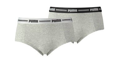 Puma Truser 2P Iconic Mini Shorts Grå X-Large Dame