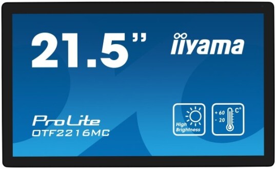 Iiyama ProLite 22" Berøringsskjerm Full HD PC-skjerm 1920x1080 VA Svart Iiyama ProLite 22" Berøringsskjerm Full HD PC-skjerm 1920x1080 VA Svart