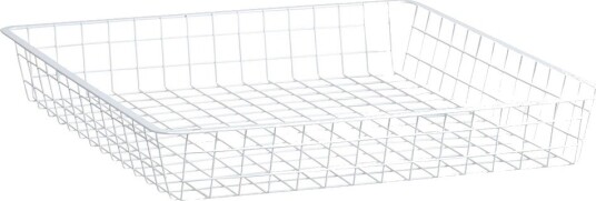 ELFA TRÅDKURV 527X527X85 MM HVIT