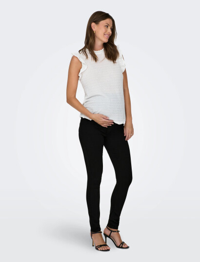 Only Maternity Olmrain Reg Sk Jegging Black Dnm Noos - Black - XL Only Maternity Olmrain Reg Sk Jegging Black Dnm Noos - Black - XL