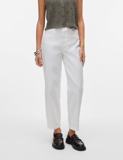 Vero Moda Vmlia Hr Barrel Dnm Jeans Vi410 - White - 25 x 30