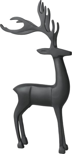 Villeroy & Boch Christmas Chic Rådyr 44 cm svart