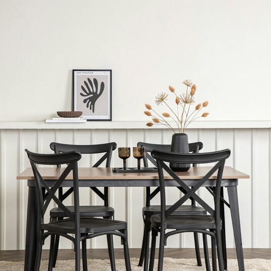 Spisegruppe Venture Home Tempe med 4 Crosett Stoler