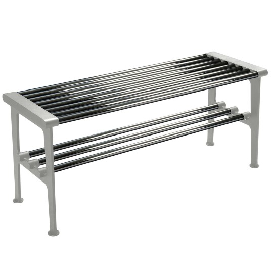 Essem Design Nostalgi Benk 100 cm Krom / Aluminium