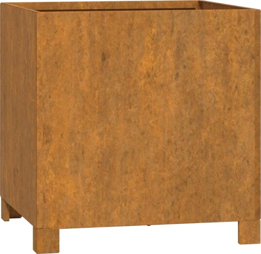 vidaXL Plantekasser med ben 2 stk rust 42x40x43 cm cortenstål
