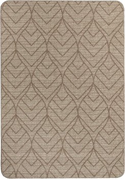 Kilands Fiore linen teppe med gummiert bakside