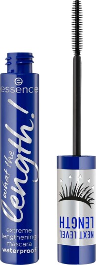 essence What The Length! Extreme Lengthening Mascara Waterproof 02 Bla essence What The Length! Extreme Lengthening Mascara Waterproof 02 Bla