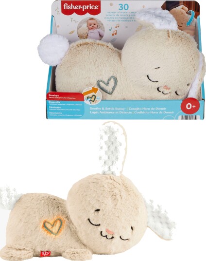 Fisher Price Soothe & Settle Kanin hjelper barn med å sove white noise