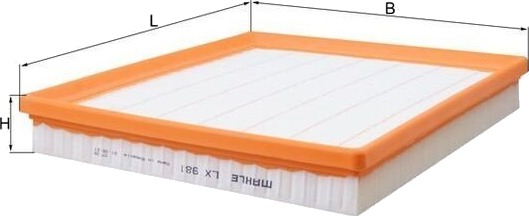 Luftfilter KNECHT LX 981 Luftfilter KNECHT LX 981