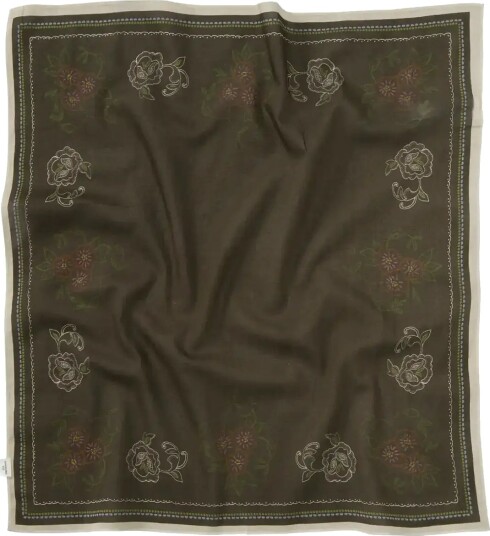 Becksöndergaard Brodefloria Cotta Scarf Brown ONE SIZE Becksöndergaard Brodefloria Cotta Scarf Brown ONE SIZE
