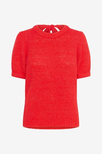 Kaffe Genser Kaemilie Bow Pullover Rød Kaffe Genser Kaemilie Bow Pullover Rød