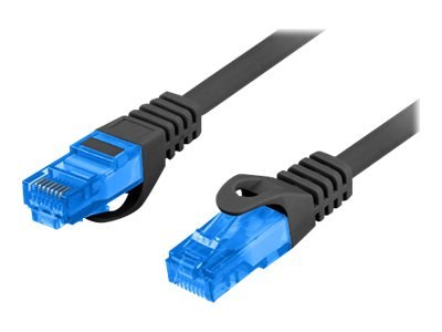 Lanberg Koblingskabel Rj-45 Hann Til Rj-45 Hann 15 M 0.98 Cm S/Ftp Cat 6A Flertrådet Svart Ral 9004