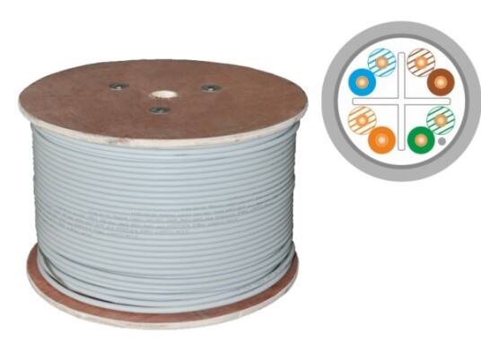 Q Lantec Ftp Kabel Kat.6 Pvc 4Pr Eca 305M Q Lantec 10 Års Garanti KIF6PVC305Q
