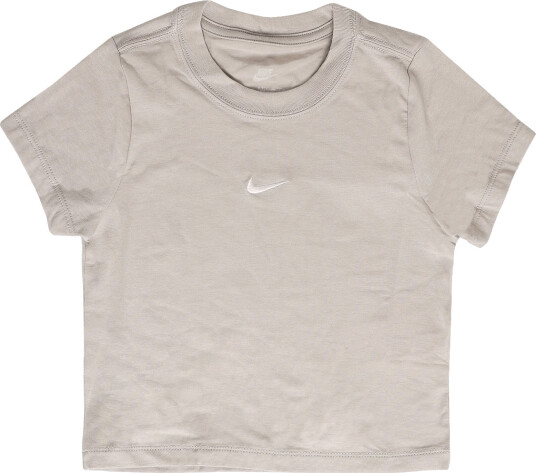 Nike G Nsw Tee Ss Slim Mod Crop   Beige   122 128