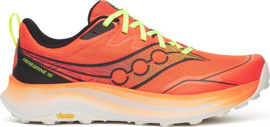 Saucony Men's Peregrine 16 Fire/black 42