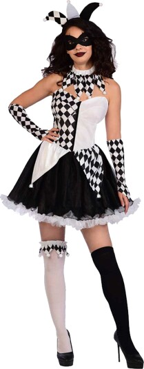 Joker Dame Kostyme - Plus size